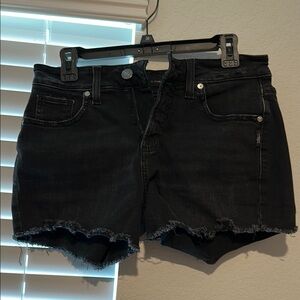Women's Black Denim Shorts